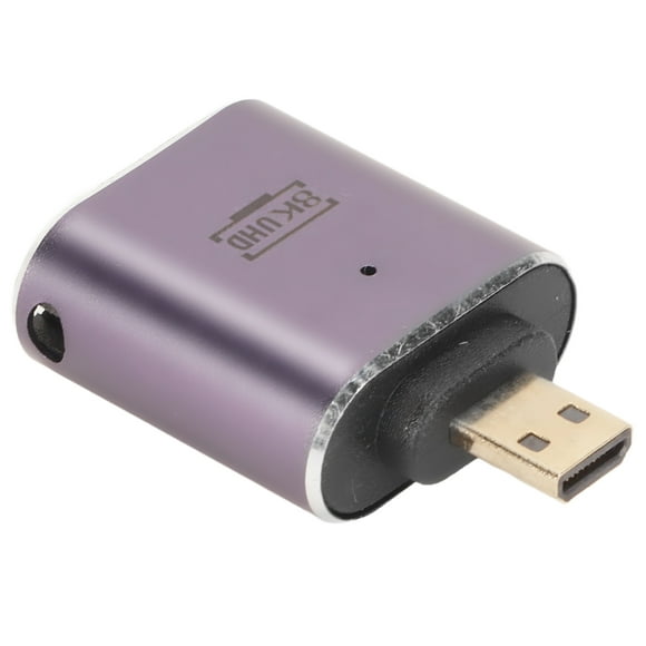 Micro HD Multimedia Interface Adapter, Aluminum Alloy HD To Micro HD Adapter Support 8K For Computers For Monitors