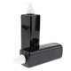 thumbnail image 2 of 2pcs 500ml Large, Empty, Black Plastic Bottles With Lotion Pumps, Great For Dispensing - Black Pump, 500ml, 2 of 3