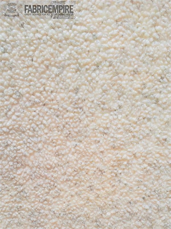 Heavy Duty SHERPA SHEEP SKIN IVORY WITH BLACK FLOSS Shearling Faux fur