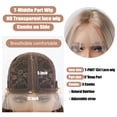 thumbnail image 3 of White Platinum Blonde Lace Front Synthetic Wigs Long Straight Lace Hair Wig for Black Women Cosplay Daily Heat Resistant Hair, 3 of 7