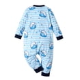 thumbnail image 2 of PatPat Smurfs Smurfy Stripe Cotton Zip Front One Piece, 2 of 5
