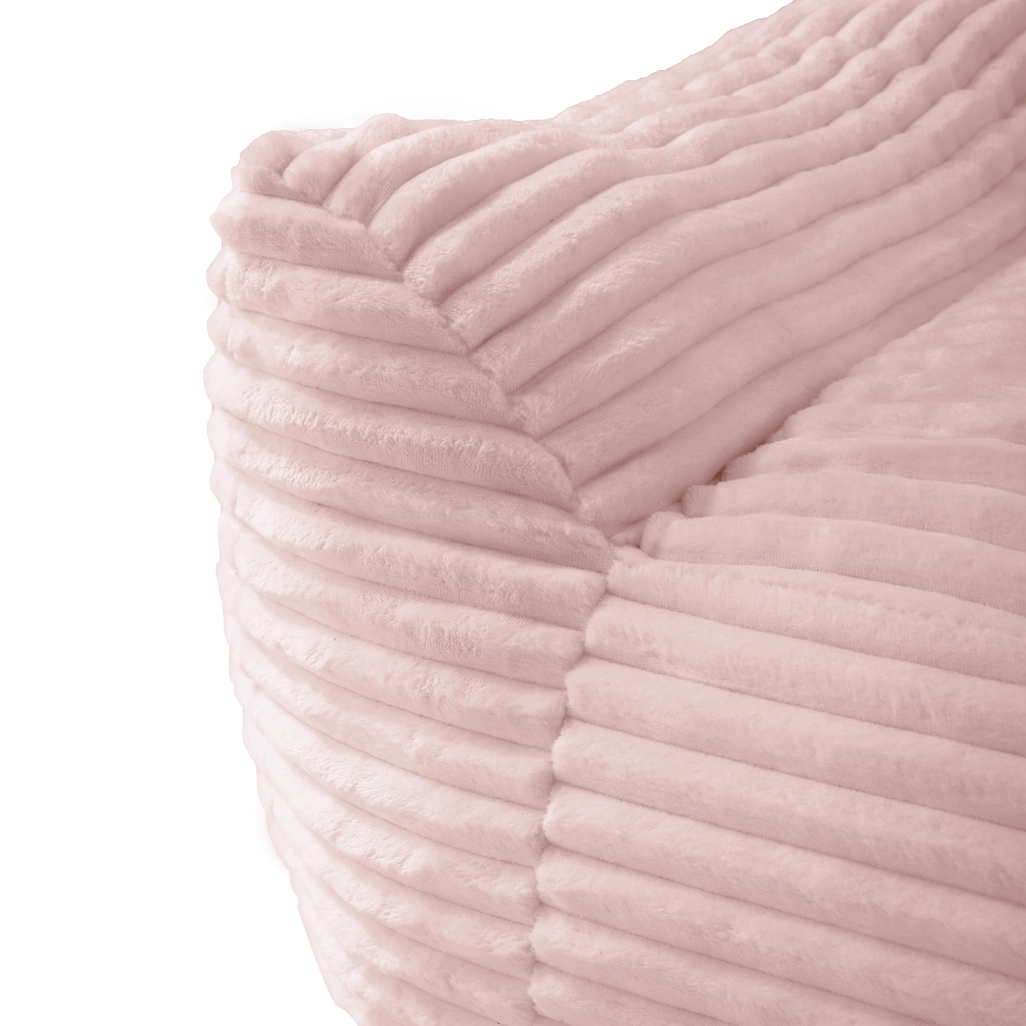 Oversized Adult Bean Bag Chair with Matching Ottoman, High Resilience Shredded Foam Comfy Lazy Sofa for Gaming Reading, Ergonomic Lounge Chair for Living Room Bedroom Dorm