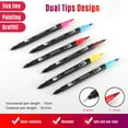 thumbnail image 2 of Markers, 48 Colors Markers Set Double Tipped Colored Pens Fine Point Art Markers for Kids Adult Coloring Drawing Illustrations Artist Sketching, 2 of 7