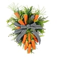 thumbnail image 2 of LEFTHIGH Home 19.6 Inch Easter Carrot Bows Wreath - Spring Door Hanger Decoration for Front Door, Wall, Scene Arrangement, Holiday Display Home Essentials, 2 of 7