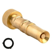 Adjustable Twist Garden Hose Nozzle Heavy Duty, High Pressure Hose Nozzle Solid Brass, Jet Sweeper Nozzle, Water Hose Sprayer Nozzle, Brass Hose Nozzle