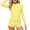 Yellow, variant on Umfun Children's 2 Piece Long Sleeve Solid Color Rash Guard Swimsuit Age 3-14 Years