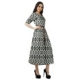thumbnail image 3 of Moomaya Printed Short Sleeve Dress Pleated Women Plus Size Casual Work Dress, 3 of 6