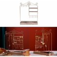 thumbnail image 1 of Soporte de joyería para pendientes, cadenas y anillos - aprox. 25x10x33cm, - Soporte decorativo para joyas de metal, 4 niveles, compartimento para gancho y anillo Almacenamiento de joyas Soporte para, 1 of 5
