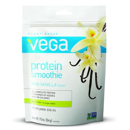 Vega Vegan Smoothie Powder, Vanilla, 9.3 Oz (Best Vanilla Protein Powder For Smoothies)