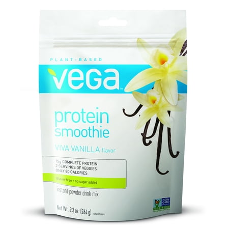 Vanilla Smoothie Base - Vega Vegan Smoothie Powder, Vanilla, 9.3 Oz