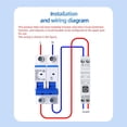 thumbnail image 4 of 2X Disyuntor Inteligente Tuya WIFI 1P+N 1A-63A Riel DIN Ajustable con Medición Funciona con Smart Life Home, 4 of 5