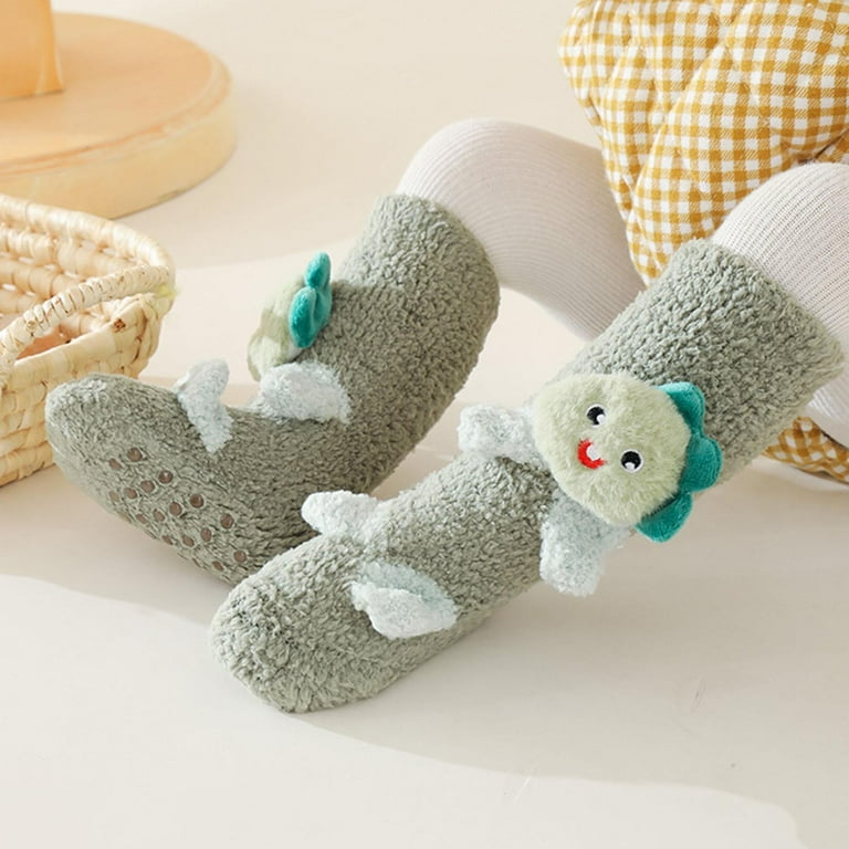 Fleece top baby socks