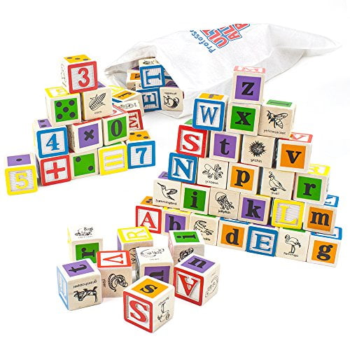 Imagination Generation Professor Poplars Ultimate Alphabet And Number Blocks  (50Pcs) With Cloth Storage Bag - Walmart.com