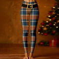 thumbnail image 2 of Christmas Leggings for Women High Waisted Santa Claus Print Ankle Length Seasonal Printed Leggings Soft Brushed Pants, 2 of 4