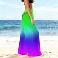 thumbnail image 5 of Turilly Cover Up Pants for Swimwear Women Chiffon Lightweight Sun Protection Beach Pants Wide Leg Bohemian Style Pants, 5 of 7