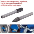 thumbnail image 3 of Rotary Burr, 5 Pieces Tungsten Steel Grinding Burr 6mm Shank 10mm Head Rotary Cutter Bits Kit Electric Drill Grinding Rotary FilesRotary Burrs, 3 of 5