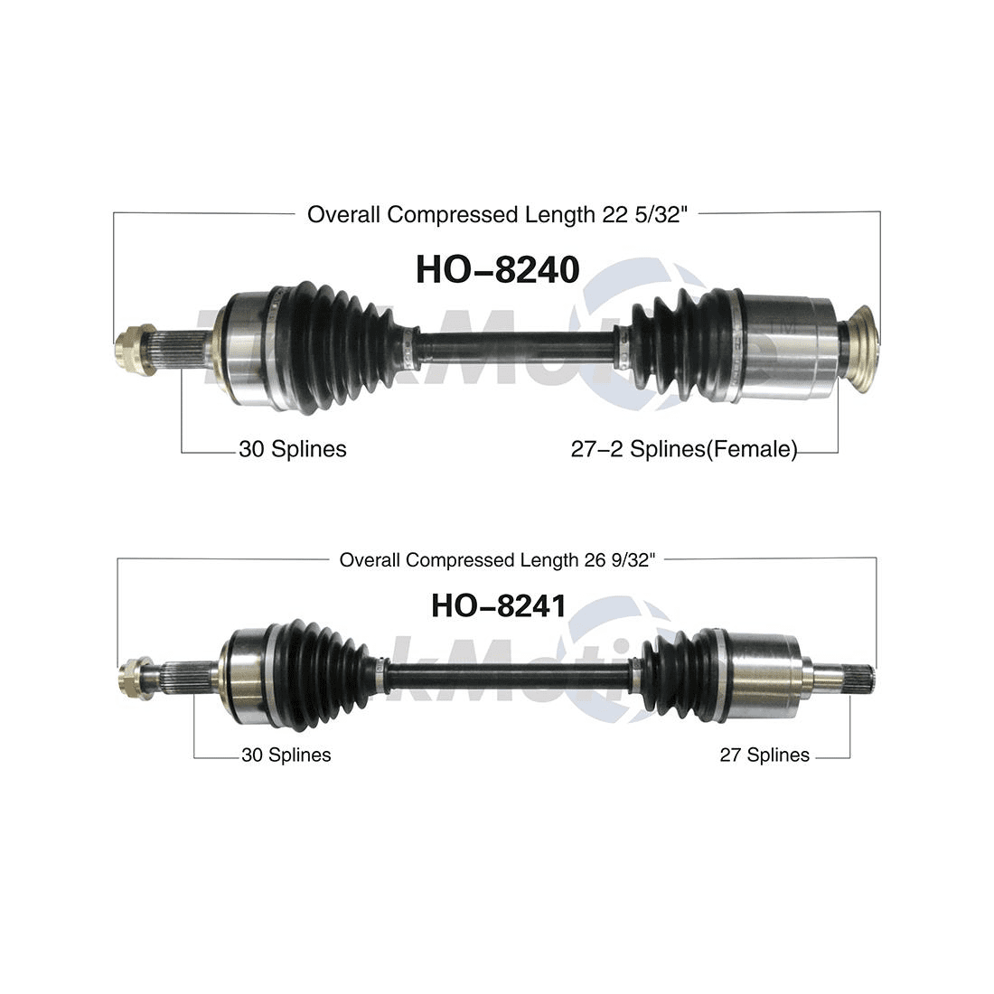 TrakMotive CV Axle Shaft For 03-08 FX45 NI-8242