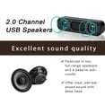 thumbnail image 3 of Altavoz USB para ordenador Shuley Mini Soundbar Stereo 3Wx2, 3 of 8