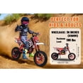 thumbnail image 6 of Dapmiu 49CC 2-Stroke Youth Dirt Bike&nbsp;- Front Inverted Fork & Rear Monoshock, Throttle Limiter & 15" Tires for Safety, Red, 6 of 8
