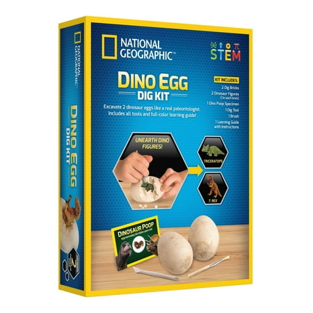 National Geographic Dino Egg Dig Kit for Children 8 Years and up