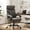 PU | Gray | With Footrest Comprehensive Ten, variant on Office Chair,Big and Tall Office Chairs 500LBS Wide Ergonomic Gaming Chair Executive Leather Computer Chairs with Adjustable Height & 360° Swivel Rolling Wheels for Work,Black