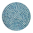 thumbnail image 4 of Banqueta de Mesa de Acento Benjara Ivy Luxo 50cm Mosaico Branco e Azul, 4 of 6