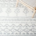 thumbnail image 6 of SAFAVIEH Parma Zen Geometric Shag Area Rug, Ivory/Grey, 6'7" x 6'7" Square, 6 of 8