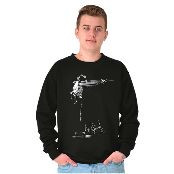 Michael Jackson Signature Autograph Graphic Pullover Crewneck Sweatshirt Brisco Brands S