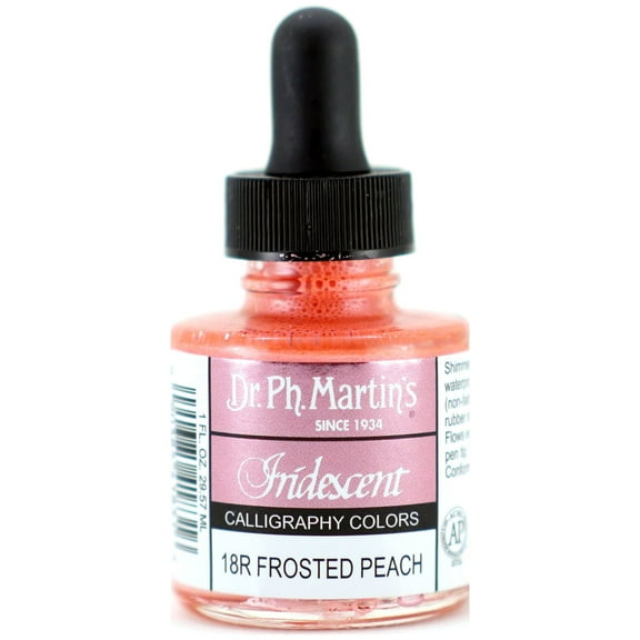 Dr. Ph. Martin's Iridescent Calligraphy Color, 1.0 oz, Frosted Peach (18R)