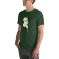 thumbnail image 4 of Funny Smiski Character Shirt – Glow in the Dark Kawaii Tee Unisex Fit (Forest, 3XL), 4 of 6