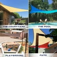 x 12' x 13.4' Sun Shade Sail Right Triangle Outdoor Canopy Cover UV