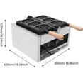 thumbnail image 3 of Miumaeov Waffle Maker Double-Sided Heating 1400W Commercial Honeycomb Shape Waffle Maker, 3 of 9