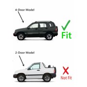 Heated Back Tailgate Window Back Glass Compatible with Chevrolet Tracker 1999-2005 Models