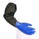 thumbnail image 1 of Guantes largos de goma, guantes resistentes a productos químicos hasta el codo con forro de algodón, guantes impermeables, grandes, 1 of 5
