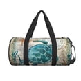 thumbnail image 2 of KLL Watercolor Sea Turtle Duffle Bag For Men Women Sport Gym Fitness Tote Travel Training Workout Basketball Football Weekender, 2 of 8