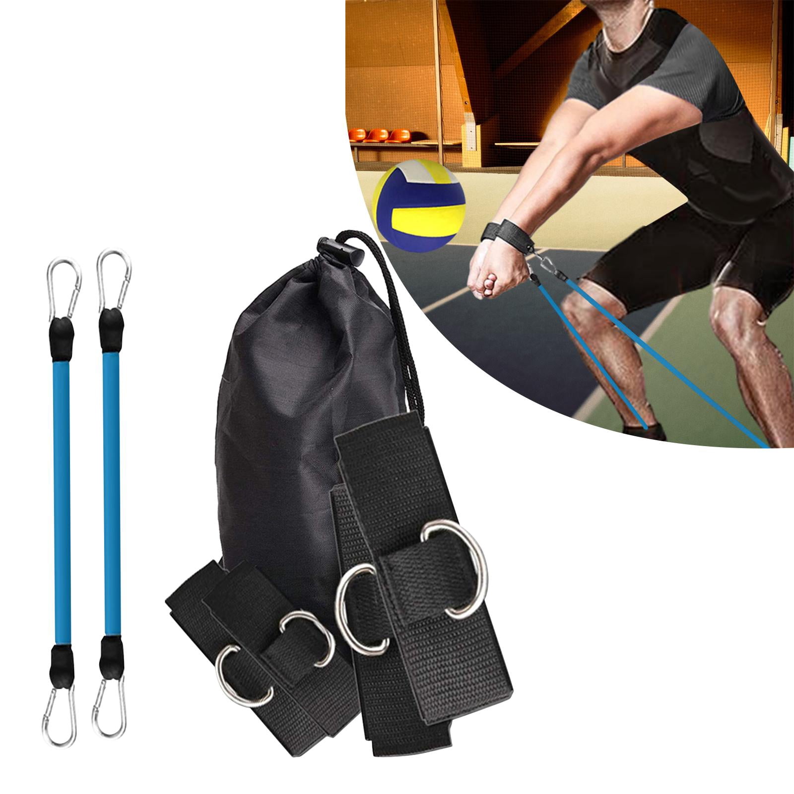 DimyFew Volleyball Training Resistance Bands Set Gifts Exercise Resistance Bands Elastic Blue 60 lbs