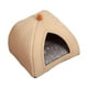 thumbnail image 4 of 2 uds cueva mascota cama bola decorativa gato casa cálida antideslizante tienda para perros S Gris Marrón M Zulema peluche perros cama gato, 4 of 8