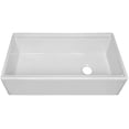 thumbnail image 4 of Whitehaus WHLW3619 Fireclay 36" Farmhouse Single Basin Fireclay Kitchen Sink - White, 4 of 6