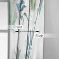 2pcs Wildflower Clover Pattern Printed Curtains In Watercolor Style Rod