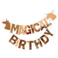 thumbnail image 4 of Banner de primer cumpleaños de , banderines para o niño, decoración de princesa, esta pancarta es una decoración para cumplea Macarena Unicorn Bunting Banner, 4 of 6