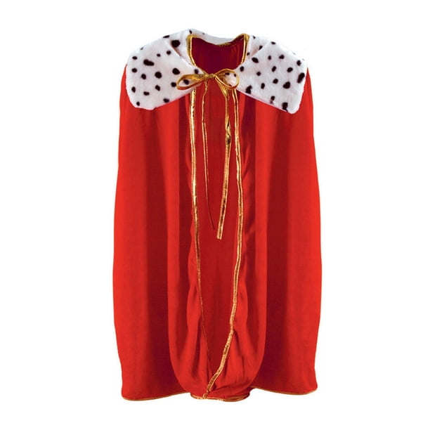 Bata roja con diseño de rey y reina Costume Beistle para niños, 33 cm