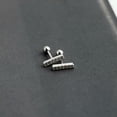 thumbnail image 5 of QQTDFG Small Straight Bar 925 Sterling Silver Cz Stud Earrings F1113-Gold, 5 of 9