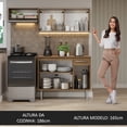 thumbnail image 5 of Cocina Integral Completa Modular Madesa Emilly 165cm MM 03, 5 of 5