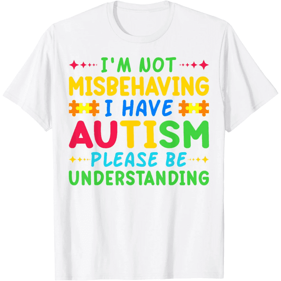 I Am Not Misbehaving I Have Autism Awareness Autistic Kids T-Shirt