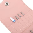 thumbnail image 6 of Yajisi 16-Hole PU Nail Drill Bits Storage Bag, Dustproof & Waterproof Holder with 8 Drill Bits, Portable Nail Tool Organizer, 4.7x3.5x0.8in, 6 of 9