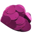 thumbnail image 4 of Lipstore 85 Pcs Paillettes Rondes Plates 20mm, Paillettes Rondes avec Trou, Accessoires de Coiffe DIY, pour Mariage, Tricot, Femmes Rose Rouge, 4 of 8