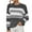 Black, variant on Fesfesfes Women Sweaters Casual Round Neck Striped Long Sleeve Pullover Sweater Under $10