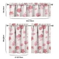 thumbnail image 6 of Kitchen Curtains and Valance Set 36 Inch Tier Pioneer Colorful Floral 3 Pieces Set Dining Room Small Curtain Drapes Cafe Curtains Valance for Home Decor Rod Pocket, 6 of 6