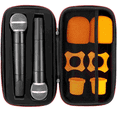 thumbnail image 1 of Wireless Microphone Bag Zipper Portable Sponge Pouch Anti-fall Storage Padded Case Dj Black Red, 1 of 5