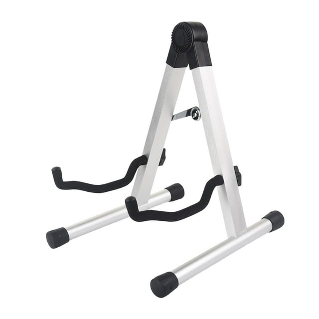 BELOVING Foldable Guitar Stand A Frame for Classical Electric Guitars Mandolin Violin Aluminum Silver